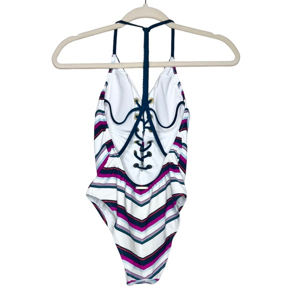 ABERCROMBIE & FITCH One-Piece Striped Swimsuit. Size Small - Picture 2 of 6